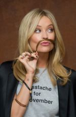 LAURA WHITMORE at Mustache Event for Movember in London