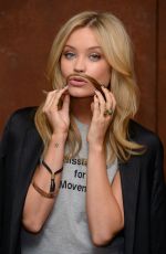 LAURA WHITMORE at Mustache Event for Movember in London