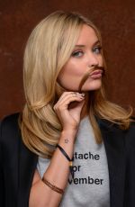LAURA WHITMORE at Mustache Event for Movember in London
