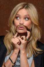 LAURA WHITMORE at Mustache Event for Movember in London