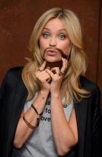 LAURA WHITMORE at Mustache Event for Movember in London