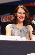 LAUREN COHAN at The Walking Dead Press Conference at Comic-con in New York