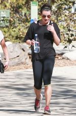 LE MICHELE in Leggings Out Hiking in Los Angeles 2610