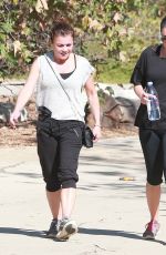 LE MICHELE in Leggings Out Hiking in Los Angeles 2610