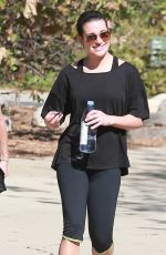 LE MICHELE in Leggings Out Hiking in Los Angeles 2610