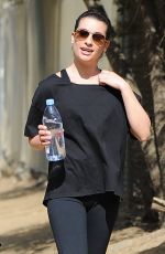 LE MICHELE in Leggings Out Hiking in Los Angeles 2610