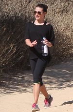 LE MICHELE in Leggings Out Hiking in Los Angeles 2610