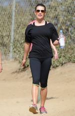 LE MICHELE in Leggings Out Hiking in Los Angeles 2610