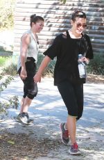 LE MICHELE in Leggings Out Hiking in Los Angeles 2610