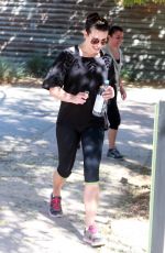 LE MICHELE in Leggings Out Hiking in Los Angeles 2610