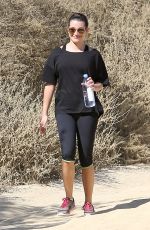 LE MICHELE in Leggings Out Hiking in Los Angeles 2610