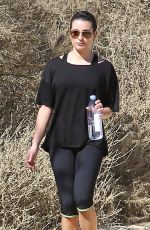 LE MICHELE in Leggings Out Hiking in Los Angeles 2610