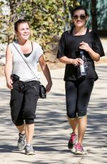 LE MICHELE in Leggings Out Hiking in Los Angeles 2610