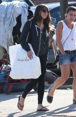 LEA MICHEL in Tights Out Shopping in Los Angeles