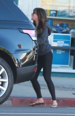 LEA MICHEL in Tights Out Shopping in Los Angeles