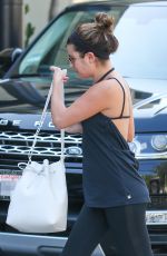 LEA MICHELE Arrives at a Spa in Los Angeles 1810