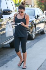 LEA MICHELE Arrives at a Spa in Los Angeles 1810