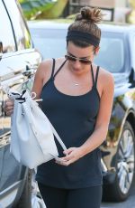 LEA MICHELE Arrives at a Spa in Los Angeles 1810