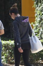 LEA MICHELE Arrives at Dreamworks Studios in Los Angeles
