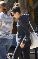 LEA MICHELE Arrives at Dreamworks Studios in Los Angeles