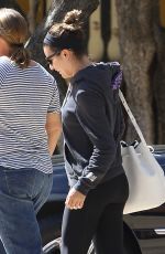 LEA MICHELE Arrives at Dreamworks Studios in Los Angeles