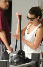 LEA MICHELE Out and About in Los Angeles