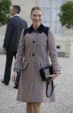 LEA SEYDOUX Arrives at the Elysee Palace in Paris