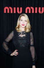 LEA SEYDOUX at Miu Miu Fashion Show in Paris
