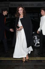 LEIRA KNIGHTLEY Arrives at Chiltern Firehouse to Celebrate Mario Testino