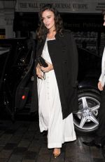 LEIRA KNIGHTLEY Arrives at Chiltern Firehouse to Celebrate Mario Testino