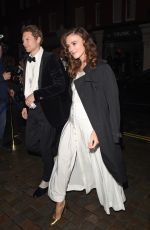LEIRA KNIGHTLEY Arrives at Chiltern Firehouse to Celebrate Mario Testino