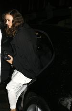 LEIRA KNIGHTLEY Arrives at Chiltern Firehouse to Celebrate Mario Testino