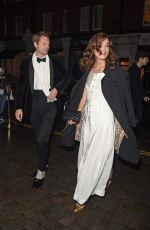 LEIRA KNIGHTLEY Arrives at Chiltern Firehouse to Celebrate Mario Testino