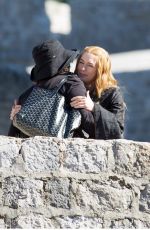 LENA HEADEY on the Set of Game of Thrones in Dubrovnik