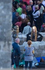 LENA HEADEY on the Set of Game of Thrones in Dubrovnik