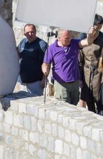 LENA HEADEY on the Set of Game of Thrones in Dubrovnik