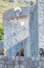 LENA HEADEY on the Set of Game of Thrones in Dubrovnik