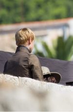 LENA HEADEY on the Set of Game of Thrones in Dubrovnik