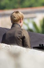 LENA HEADEY on the Set of Game of Thrones in Dubrovnik
