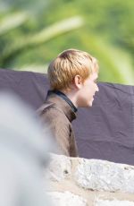 LENA HEADEY on the Set of Game of Thrones in Dubrovnik