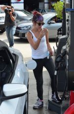 LILY ALLEN at a Gas Station in Brentwood
