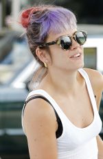 LILY ALLEN at a Gas Station in Brentwood