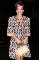 LILY ALLEN at Chanel Dinner Celebrating no. 5 the Film in New York