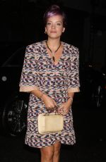 LILY ALLEN at Chanel Dinner Celebrating no. 5 the Film in New York