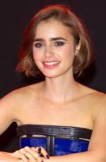 LILY COLLINS at Love Rosie Meet and Greet in London