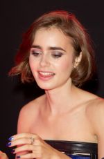 LILY COLLINS at Love Rosie Meet and Greet in London