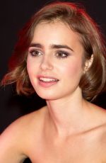 LILY COLLINS at Love Rosie Meet and Greet in London