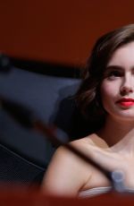 LILY COLLINS at Love Rosie Press Conference at Rome Film Festival