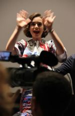 LILY COLLINS at Love Rosie Press Conference in Rome