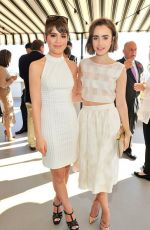 LILY COLLINS at Vanity Fair Celebrate BAFTA Awards at Chateau Marmont in Los Angeles